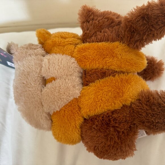 NWT, Bark Box Dog Toy GOLDILUNCH & THE THREE BEARS, L Dog, Plush 3 pc Toy, Brown - Picture 12 of 15